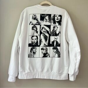 Taylor Swift | The Eras Tour Crew Neck Sweatshirt White Official Merch Medium